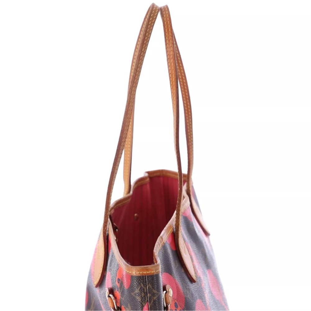 Louis Vuitton Monogram La Mage Neverfull MM Tote Bag M41603 LV Brown Red Pink - Picture 7 of 14